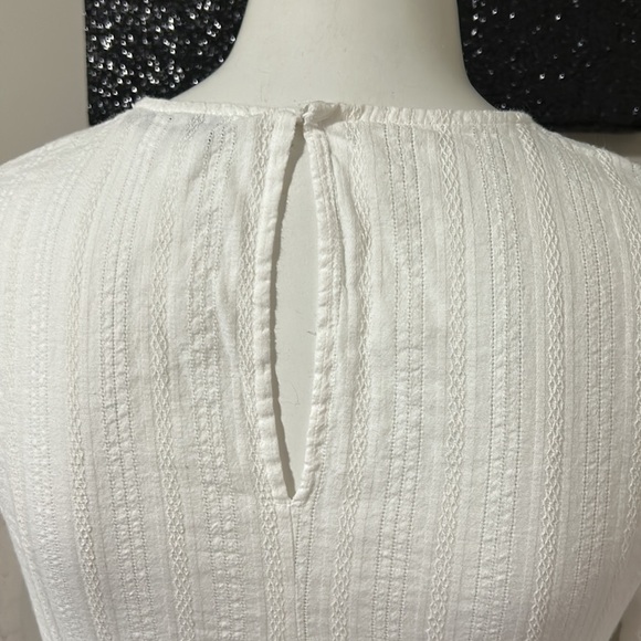 TUCKERNUCK English Factory Eyelet Dress White Side Zip Sz XS - Picture 7 of 11